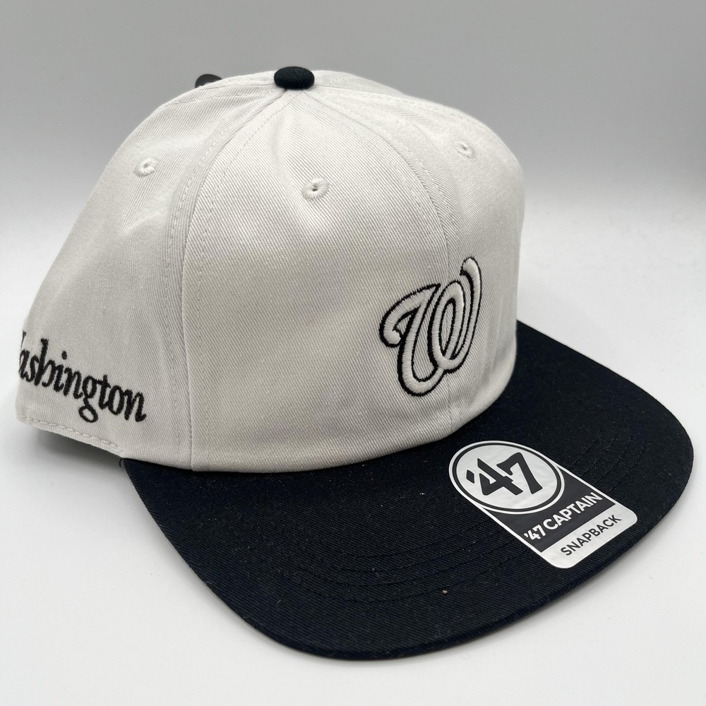 Washington Nationals 47 Brand Captain Hat Cap Snap Back One Size White MLB NEW‎